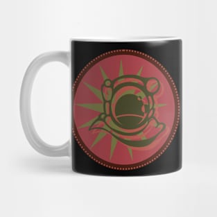 Astronaut helmet red/green Mug